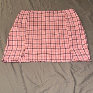 ROMWE Plaid Mini Skirt